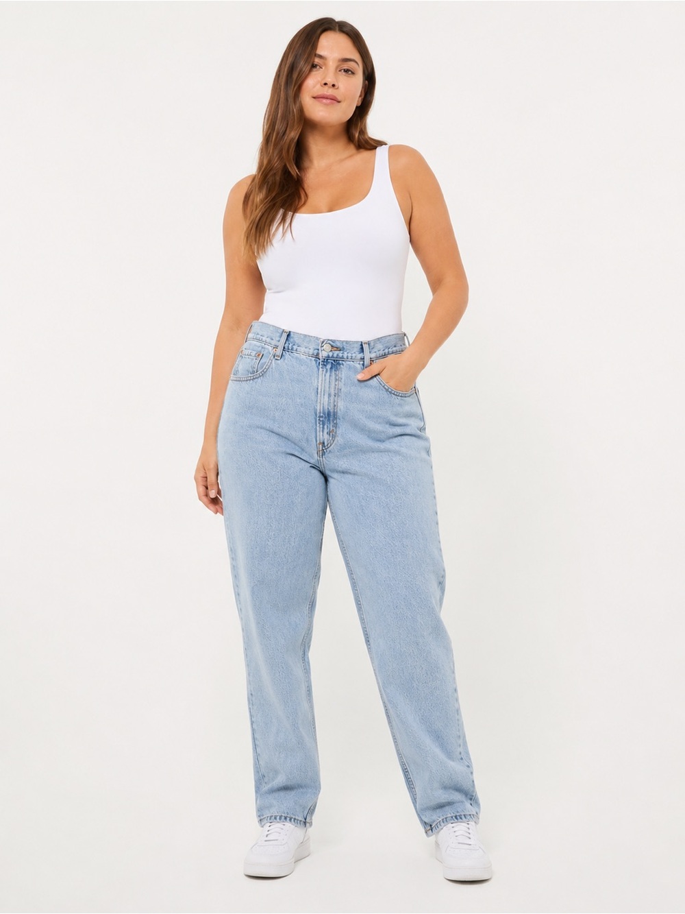 Vintage Levi’s 550 Jeans Women’s 14 Long Light Wash Relaxed Tapered Mom Jeans